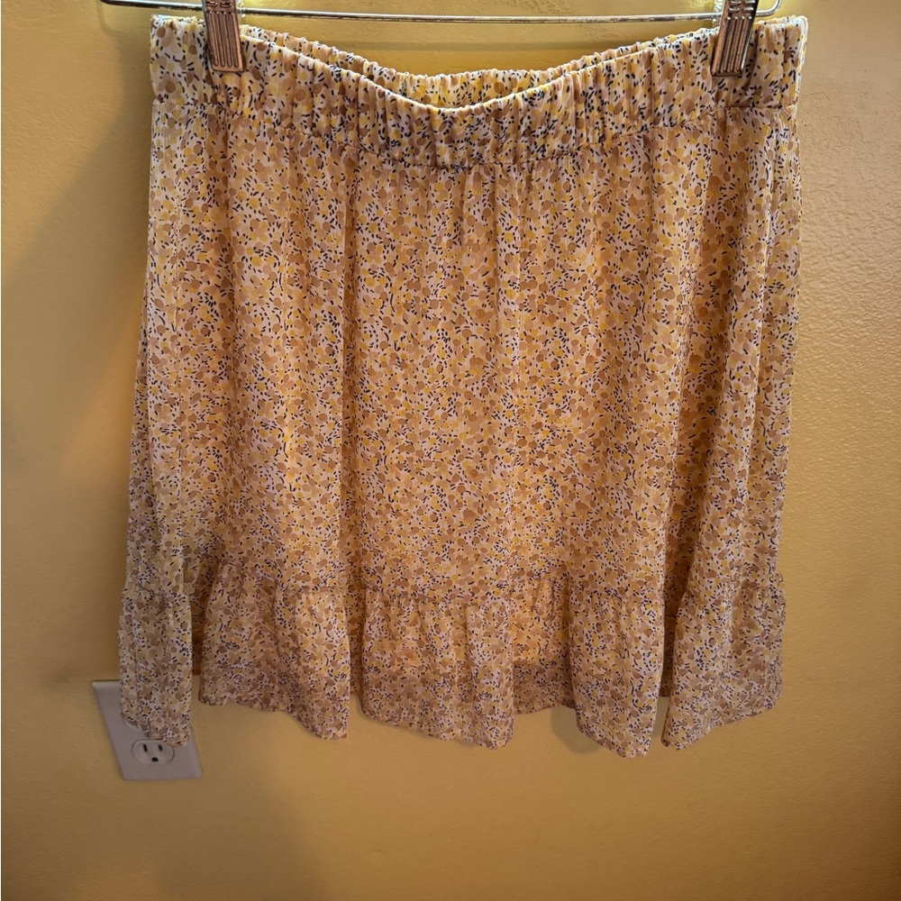 Floral Yellow Skirt